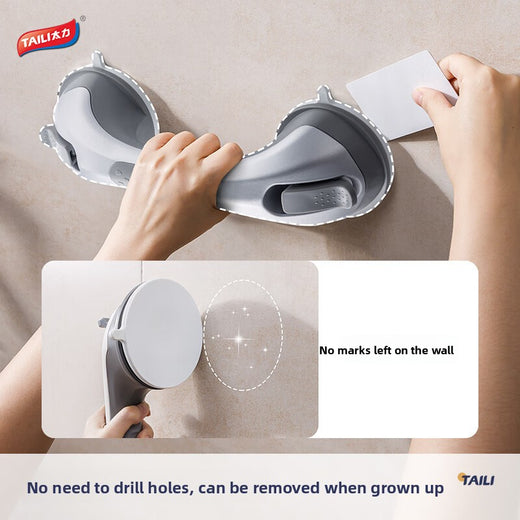 Bathroom Anti-Slip Support Handle with Suction Cups