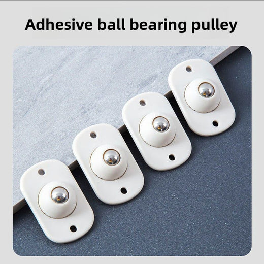 Adhesive Universal Furniture Casters with 360-Degree Rotation
