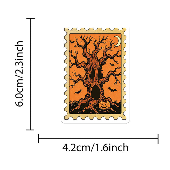 Vintage Halloween Stickers for DIY Decoration