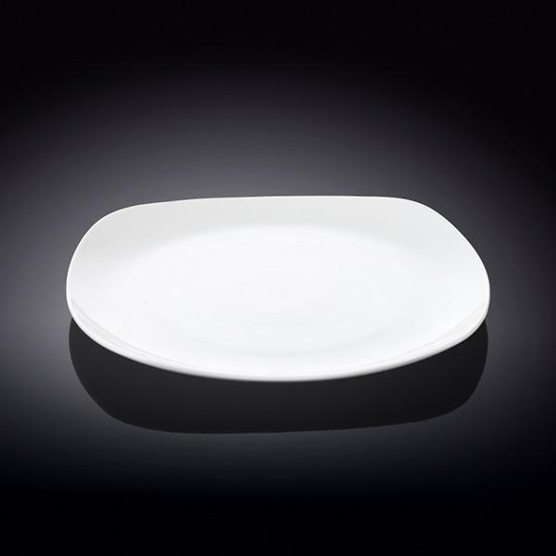 Wilmax Fine Porcelain Square Dessert Plate, 7.75 in, Set of 6