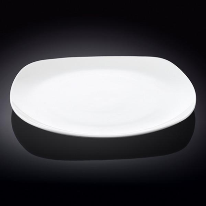 Wilmax Fine Porcelain Square Platter, 11.5 in / 29.5 cm