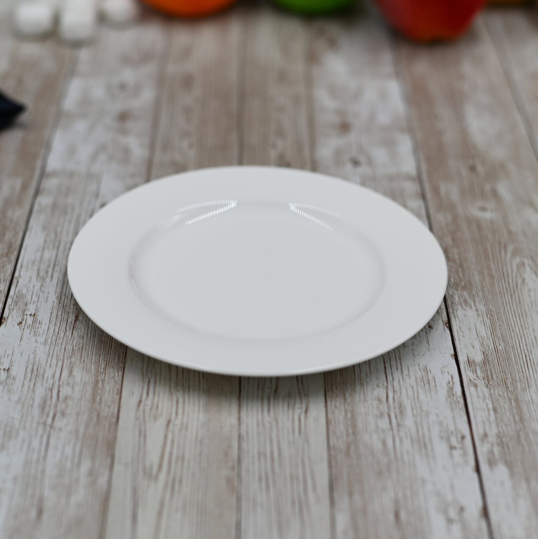 Wilmax White Porcelain Bread Plate, 6 in