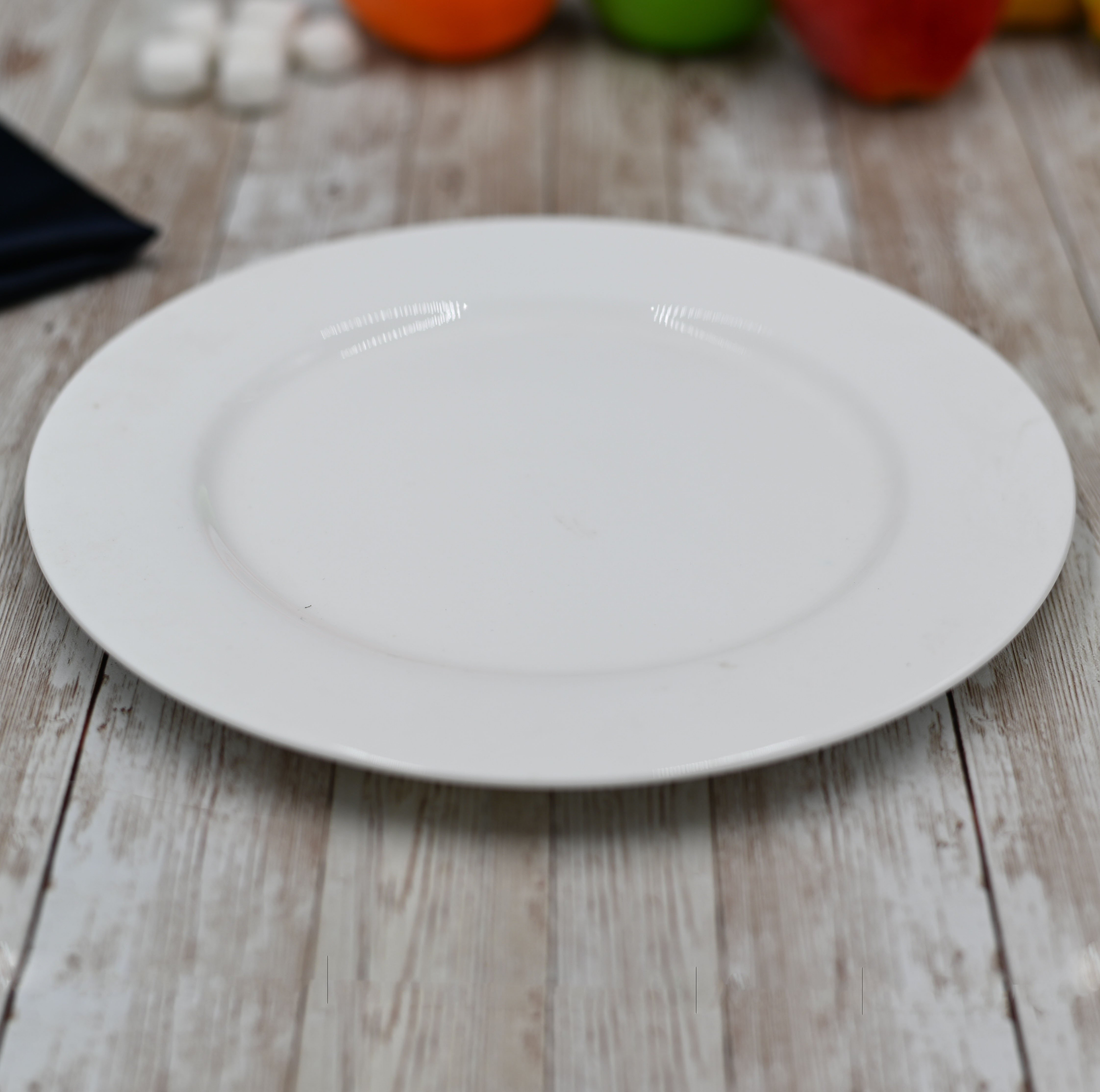 Wilmax Fine Porcelain Dinner Plate, 10 in, Set of 6, WL-991008