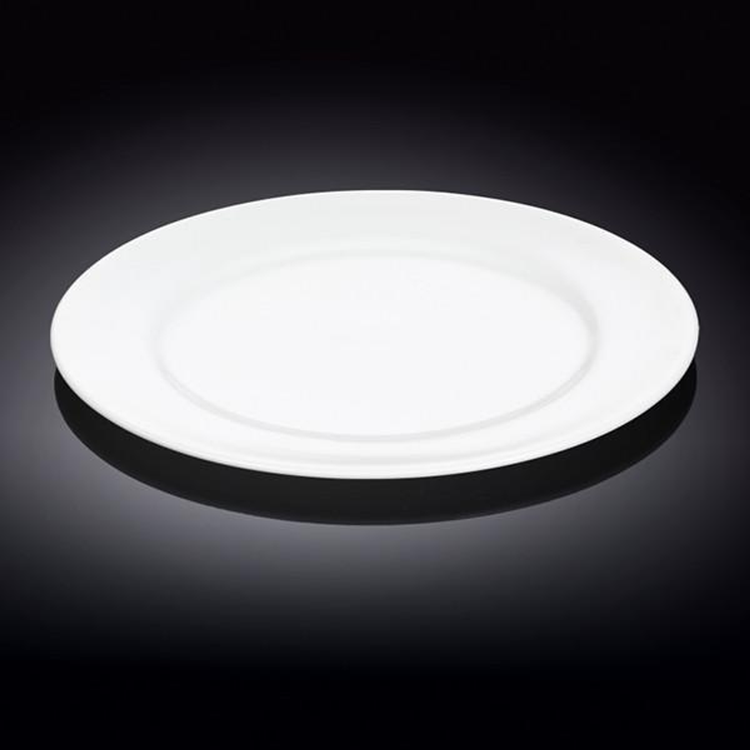 Wilmax White Porcelain Round Dinner Plate, 11 in
