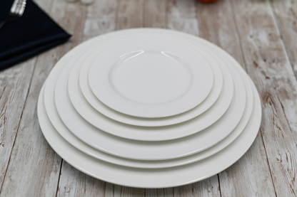 Wilmax White Porcelain Round Dinner Plate, 11 in