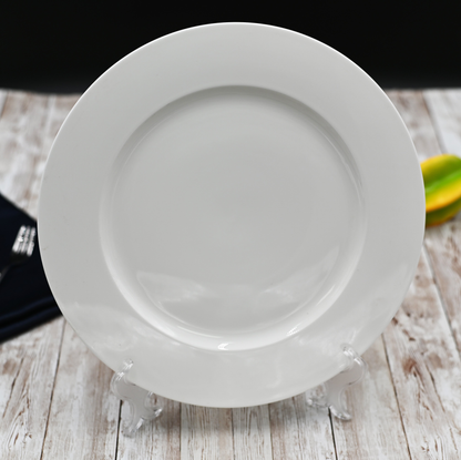 Wilmax Fine Porcelain Round Platter, 12 in / 30.5 cm (Model WL-991010)