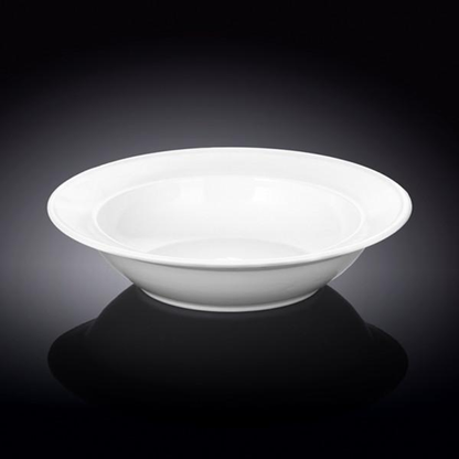Wilmax White Porcelain Soup Plate, 9 in (23 cm)