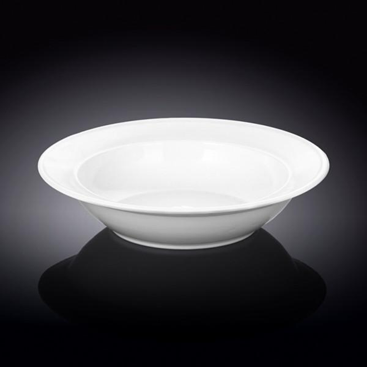 Wilmax White Porcelain Soup Plate, 9 in (23 cm)
