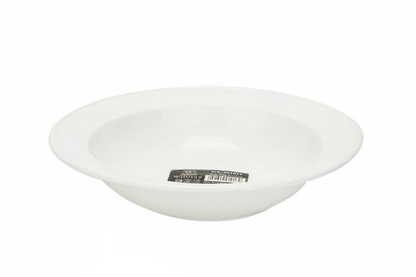Wilmax White Porcelain Soup Plate, 9 in (23 cm)
