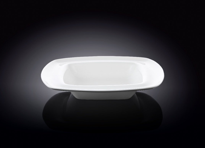 Wilmax Porcelain Square Deep Plate, 8.5 in / 300 ml