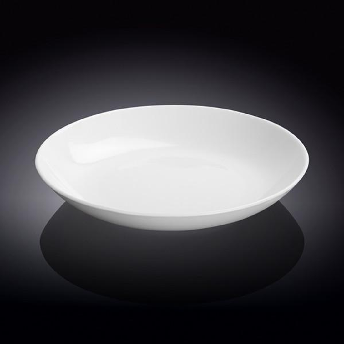 Wilmax Fine Porcelain Round Deep Plate, 9 in / 23 cm, White