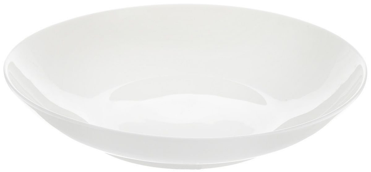Wilmax Fine Porcelain Round Deep Plate, 10 in / 25.5 cm, White