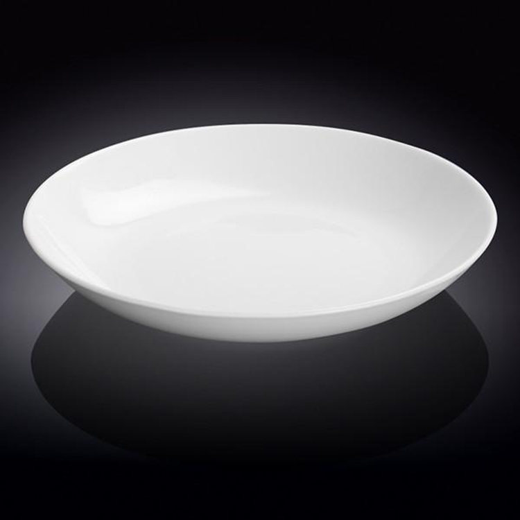 Wilmax Fine Porcelain Round Deep Platter, 12 in / 30.5 cm