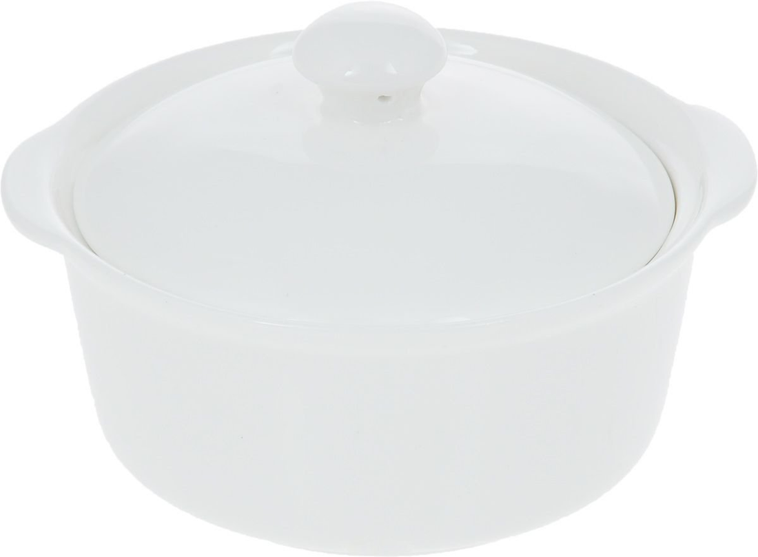 Wilmax Fine Porcelain Soup Cup with Lid, 9 oz, 4.5 in, Set of 6
