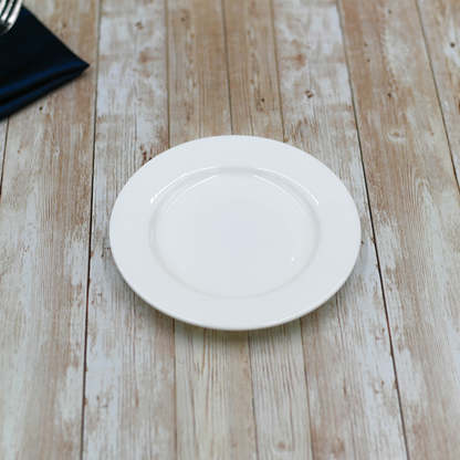 Wilmax White Porcelain Professional Bread Plate, 6 in (15 cm)
