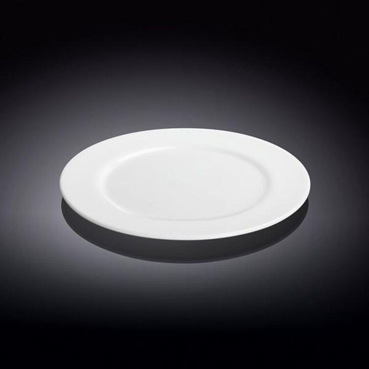Wilmax White Porcelain Professional Bread Plate, 6 in (15 cm)