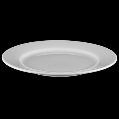 Wilmax White Porcelain Professional Dessert Plate, 7 in (18 cm)