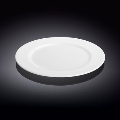 Wilmax White Porcelain Professional Dessert Plate, 8 in (20 cm)