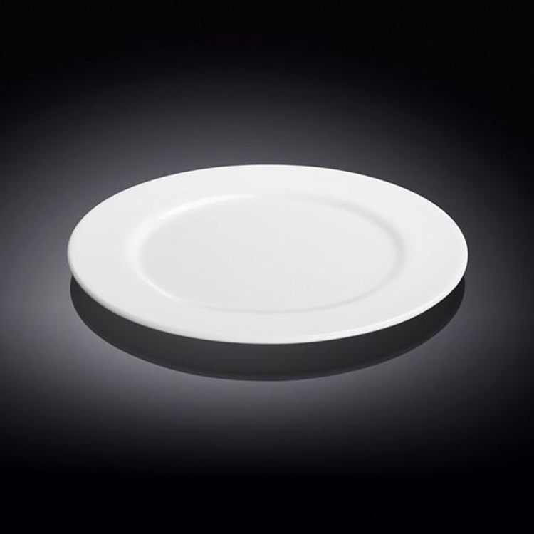 Wilmax White Porcelain Professional Dessert Plate, 8 in (20 cm)