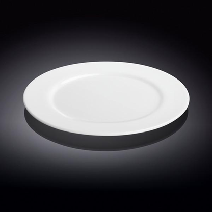 Wilmax White Porcelain Professional Dinner Plate, 9 in (23 cm)