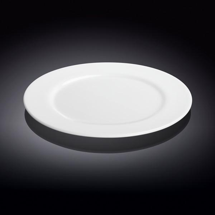 Wilmax White Porcelain Professional Dinner Plate, 9 in (23 cm)