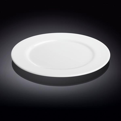 Wilmax White Porcelain Professional Dinner Plate, 10 in (25.5 cm)