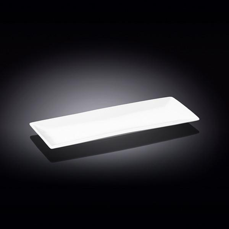 Wilmax Fine Porcelain Sushi & Canape Dish, 14 x 5.5 in
