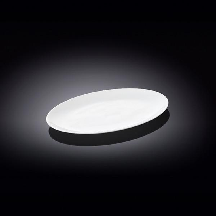 Wilmax White Porcelain Oval Platter, 8 in (20 cm) - 992020