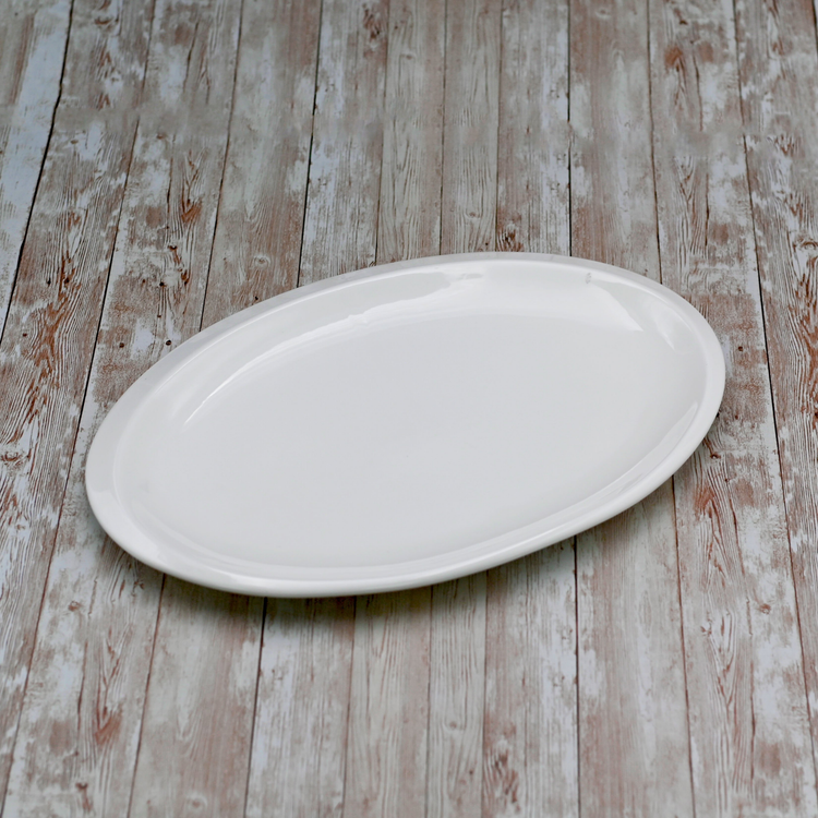 Wilmax White Porcelain Oval Platter, 12 in (Model WL-992022)
