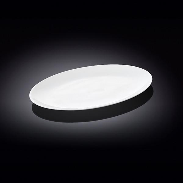 Wilmax White Porcelain Oval Platter, 12 in (Model WL-992022)