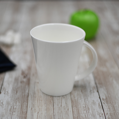 Wilmax White Porcelain Mug, 13 oz (380 ml)