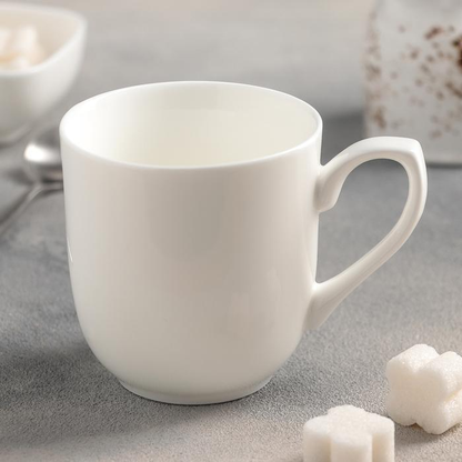Wilmax White Porcelain Mug, 9 oz (270 ml)