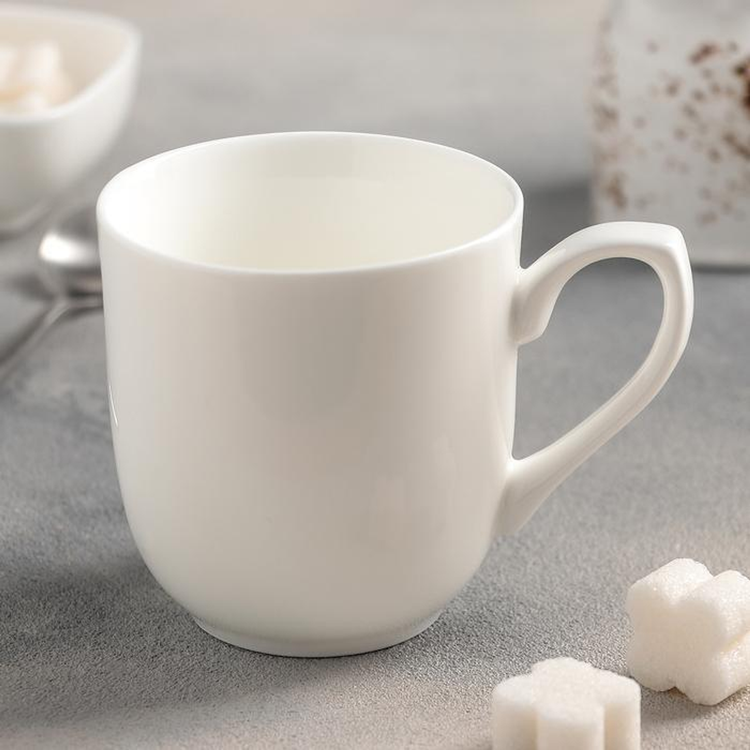 Wilmax White Porcelain Mug, 9 oz (270 ml)