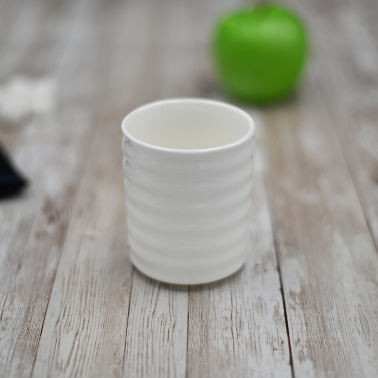 Wilmax White Porcelain Japanese Style Cup, 7 oz (200 ml)