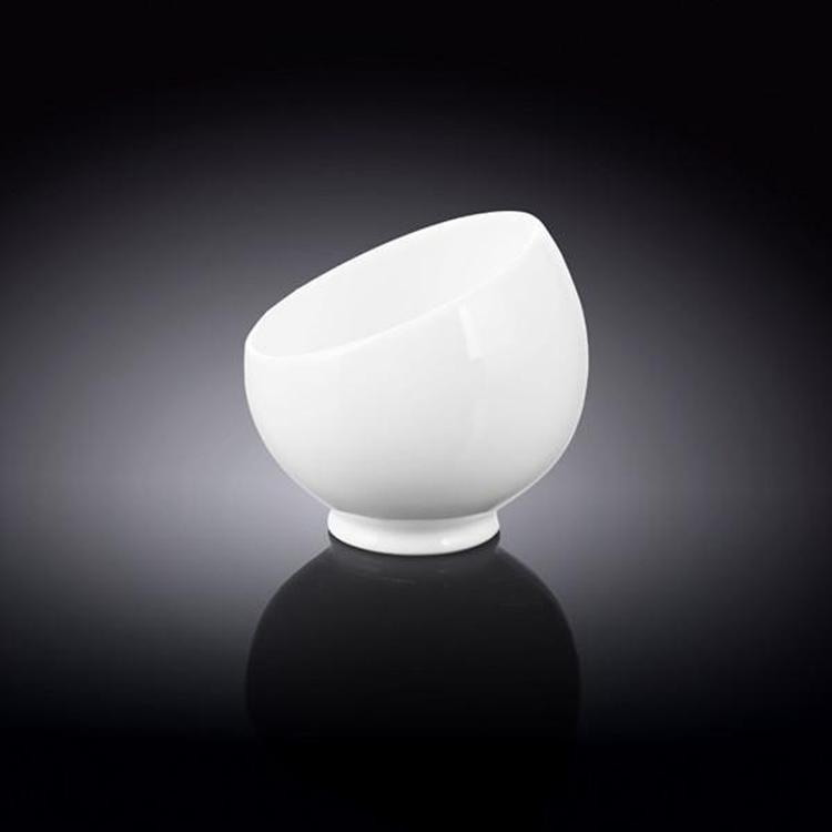 Wilmax White Porcelain Sugar & Dessert Bowl, 3.5 x 3.5 in