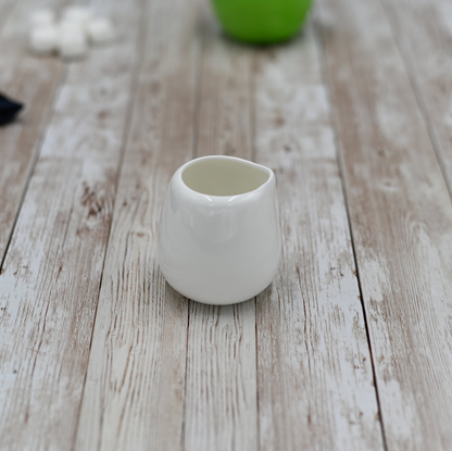 Wilmax White Porcelain Creamer, 3 oz