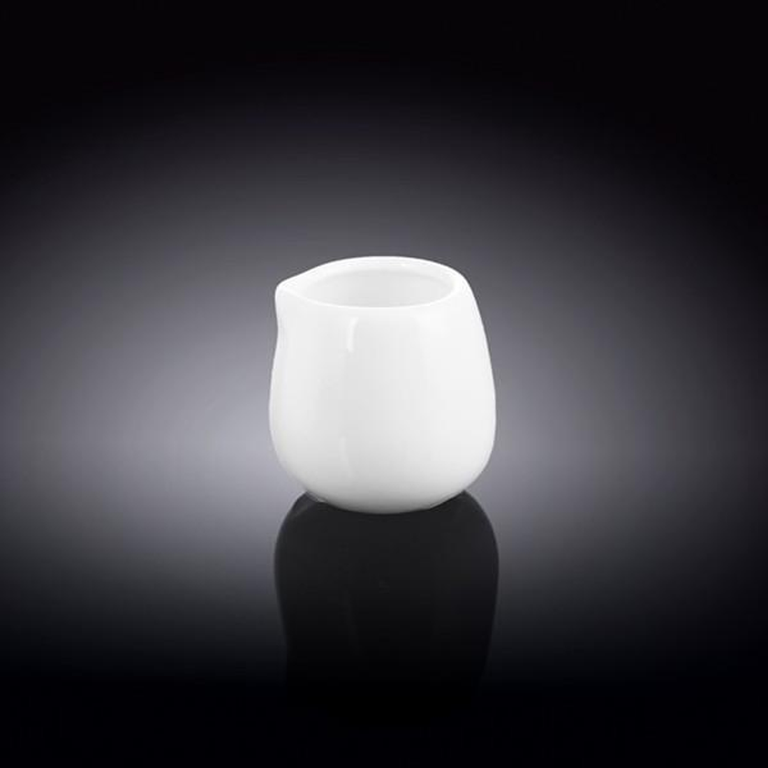 Wilmax White Porcelain Creamer, 3 oz