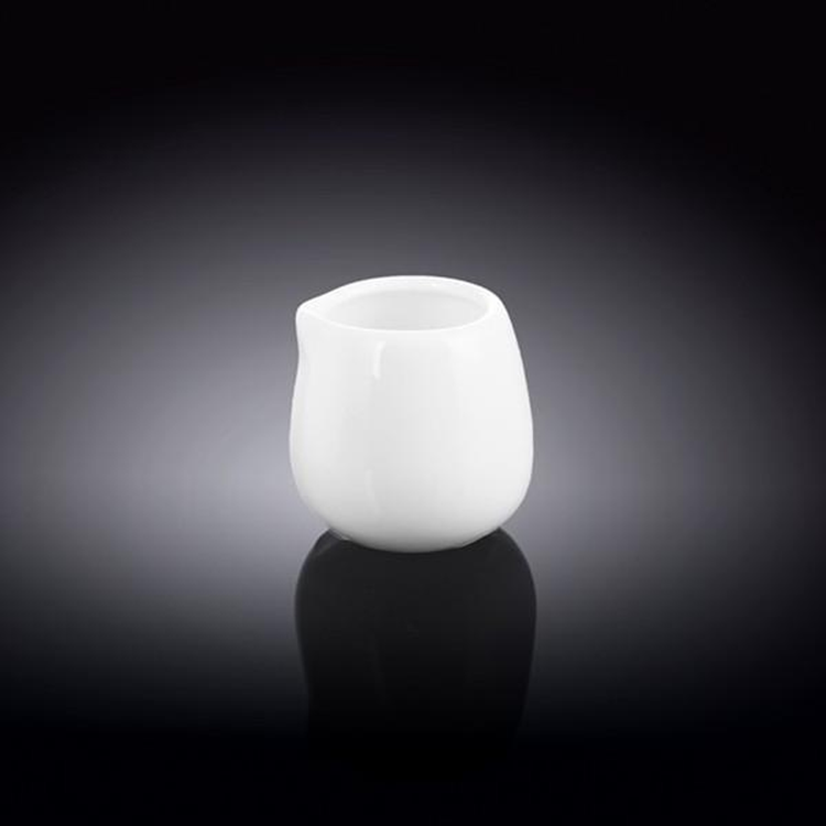 Wilmax White Porcelain Creamer, 3 oz