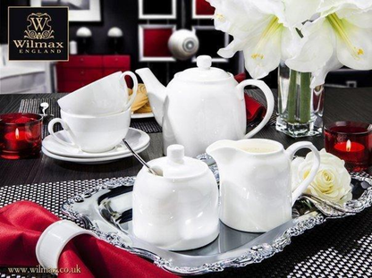 Wilmax White Porcelain Creamer, 3 oz