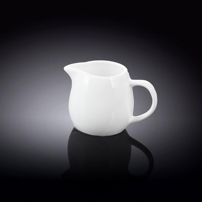 Wilmax Fine Porcelain Creamer, 5 oz, Set of 6