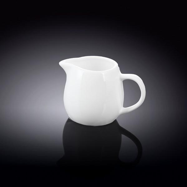 Wilmax Fine Porcelain Creamer, 5 oz, Set of 6