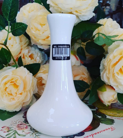 Wilmax White Porcelain Bud Vase, 3.5 x 5.5 in