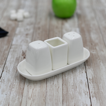 Wilmax Porcelain Salt & Pepper Set