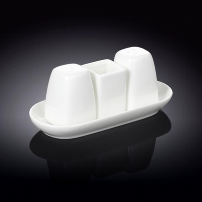 Wilmax Porcelain Salt & Pepper Set