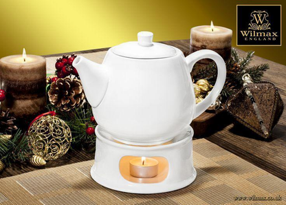 Wilmax Fine Porcelain Warming Stand, 5 in / 13 cm