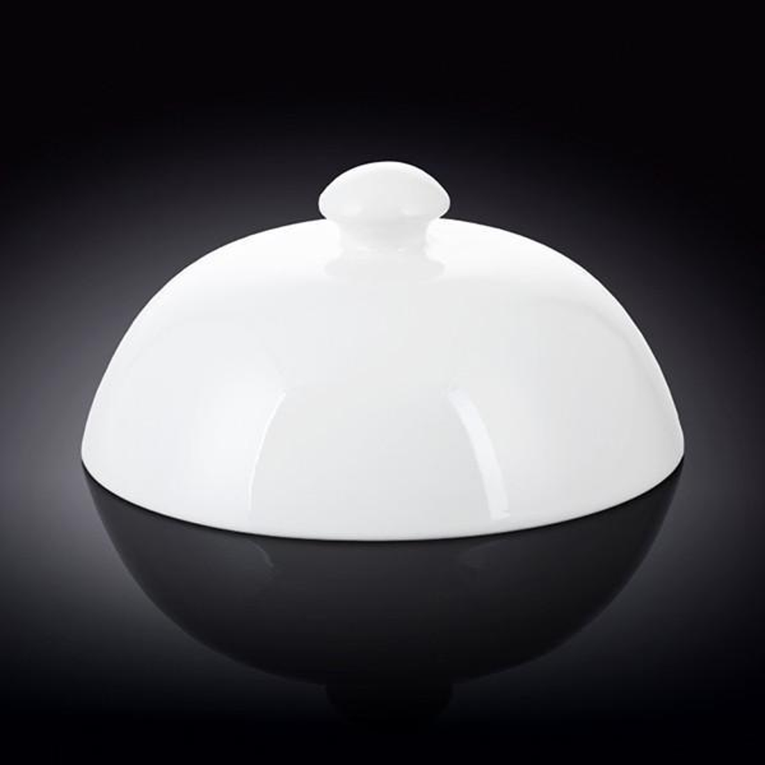 Wilmax Fine Porcelain Plate Cover Lid, 8 in, Set of 4