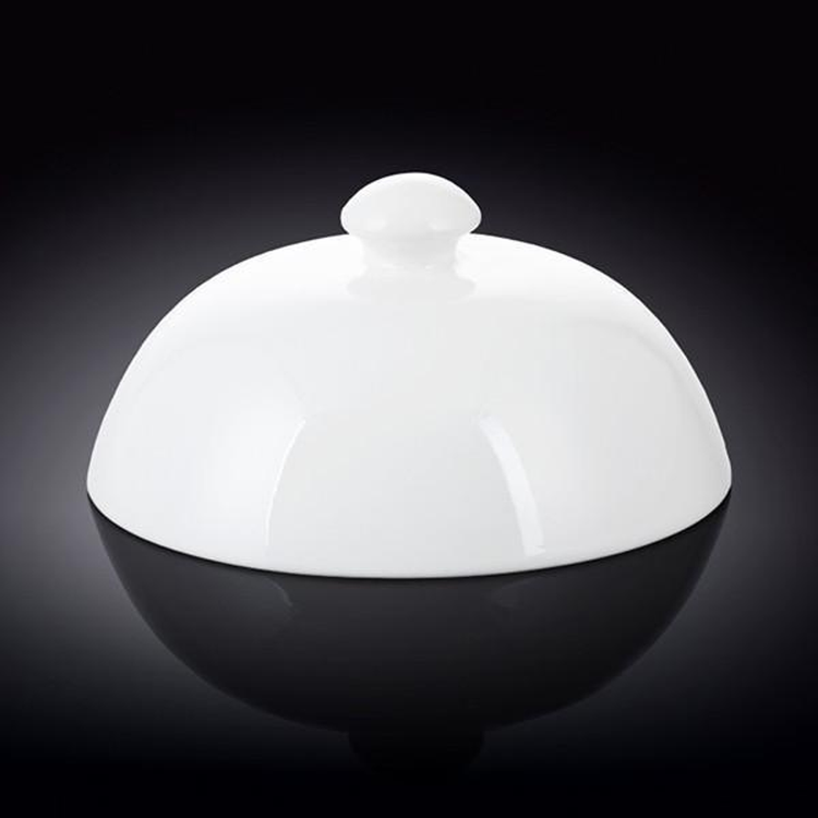 Wilmax Fine Porcelain Plate Cover Lid, 8 in, Set of 4