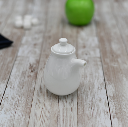 Wilmax White Porcelain Soy Sauce Bottle, 6 fl oz