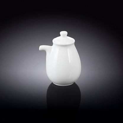 Wilmax White Porcelain Soy Sauce Bottle, 6 fl oz