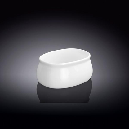 Wilmax White Porcelain Sugar Packet Holder, 3.5 x 2.5 in